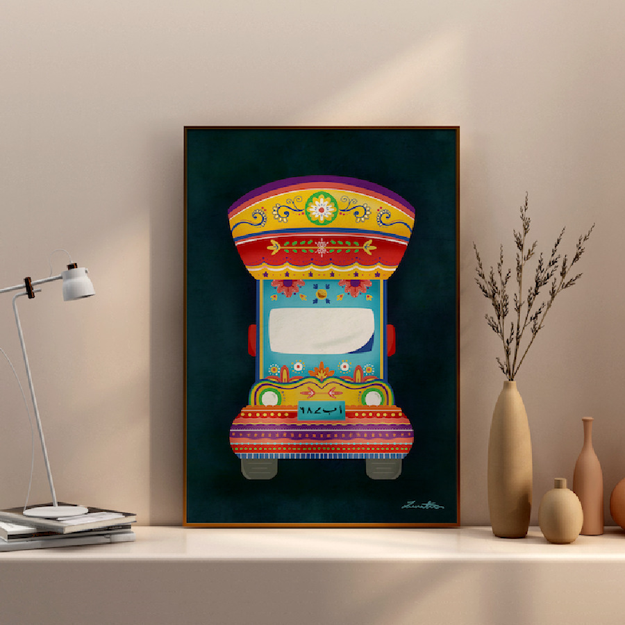 Pakistani Truck Art Desi Print