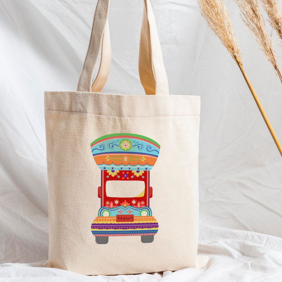 Pakistani Truck Art Eco Tote Bag