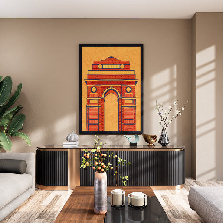 India Gate Desi Art Print