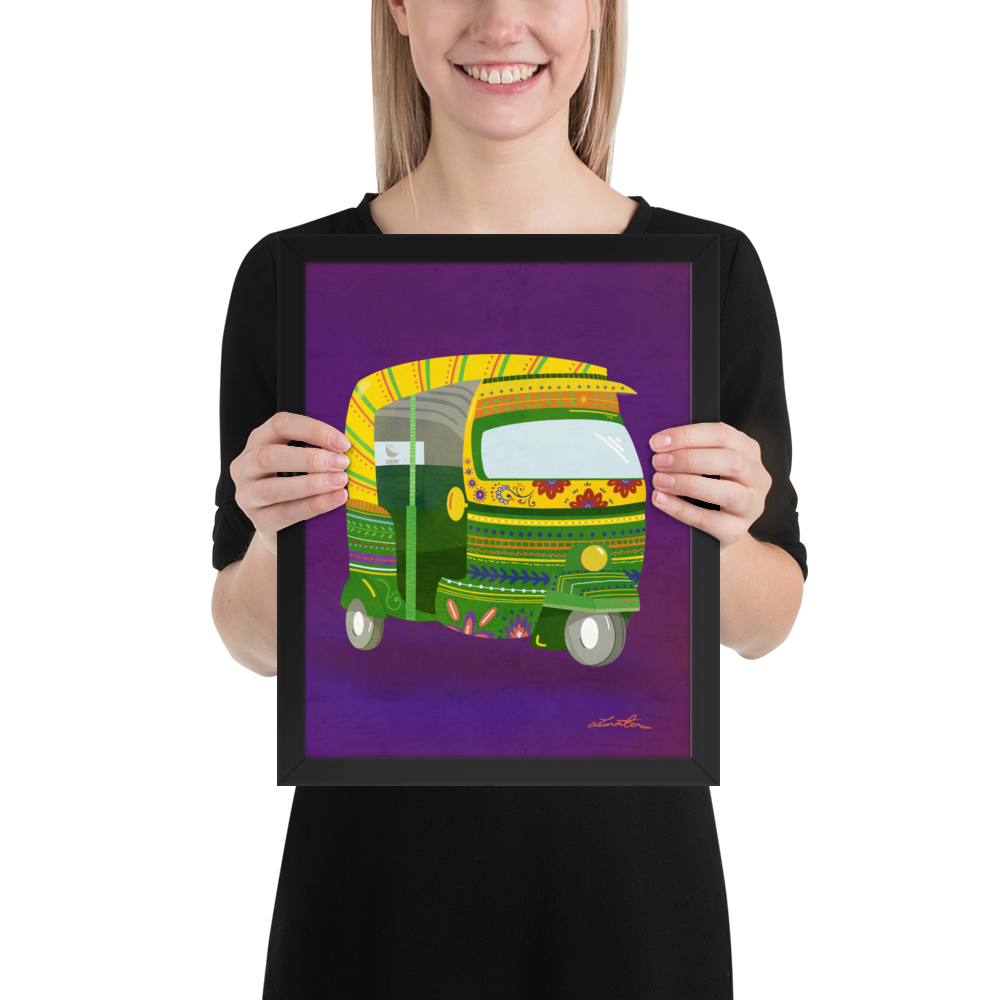 Rickshaw Indian Wall Art