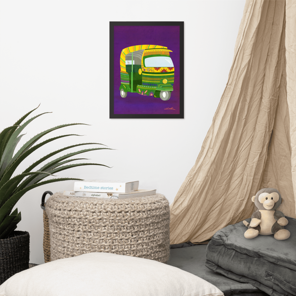 Rickshaw Indian Wall Art