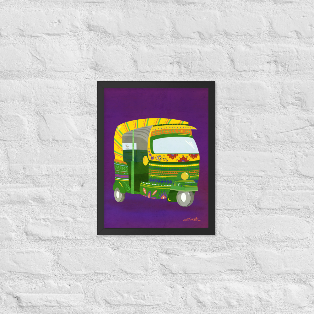 Rickshaw Indian Wall Art