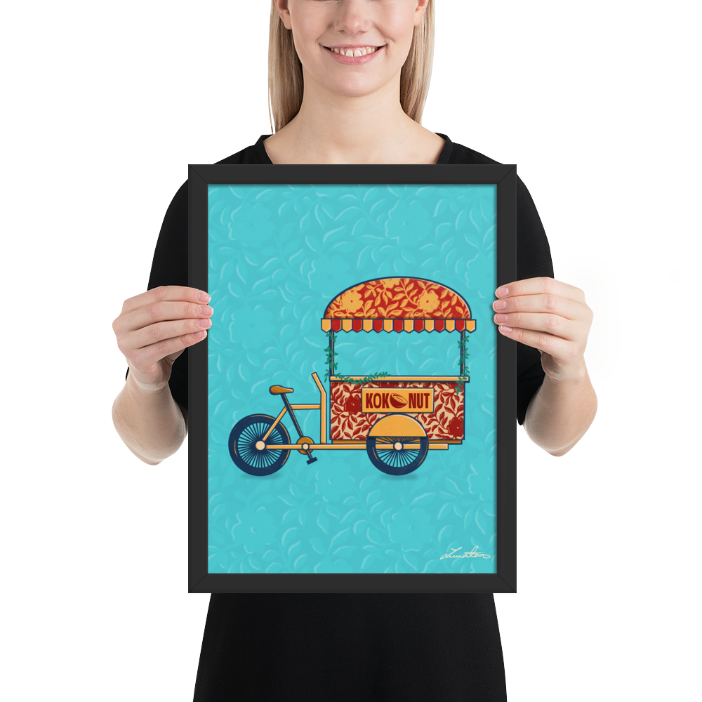 Indian Rickshaw Bicycle Painting