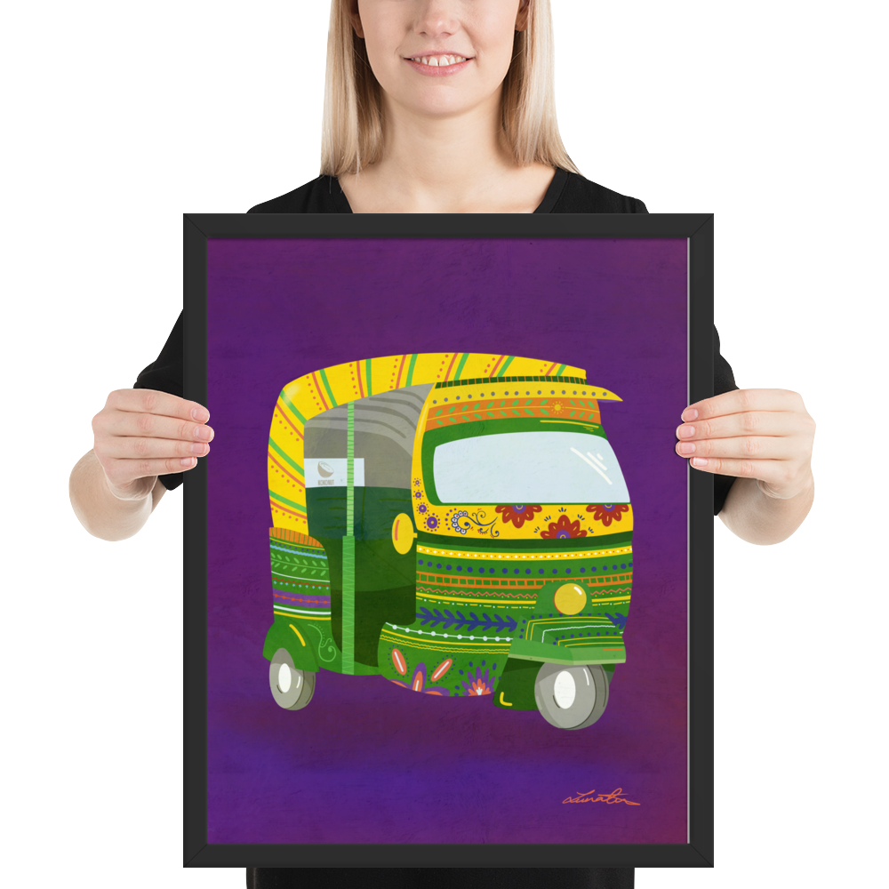 Rickshaw Indian Wall Art