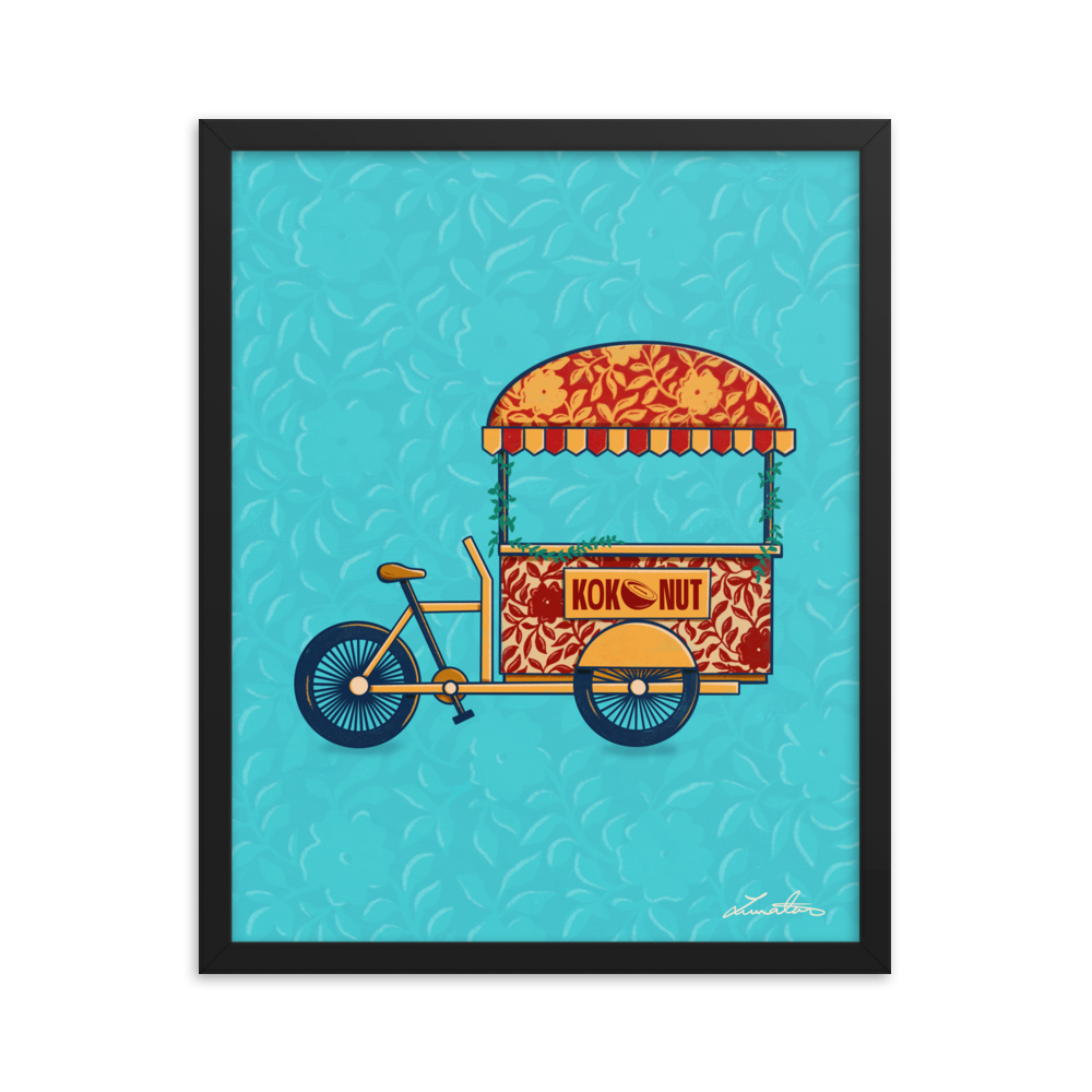Indian Rickshaw Bicycle Painting
