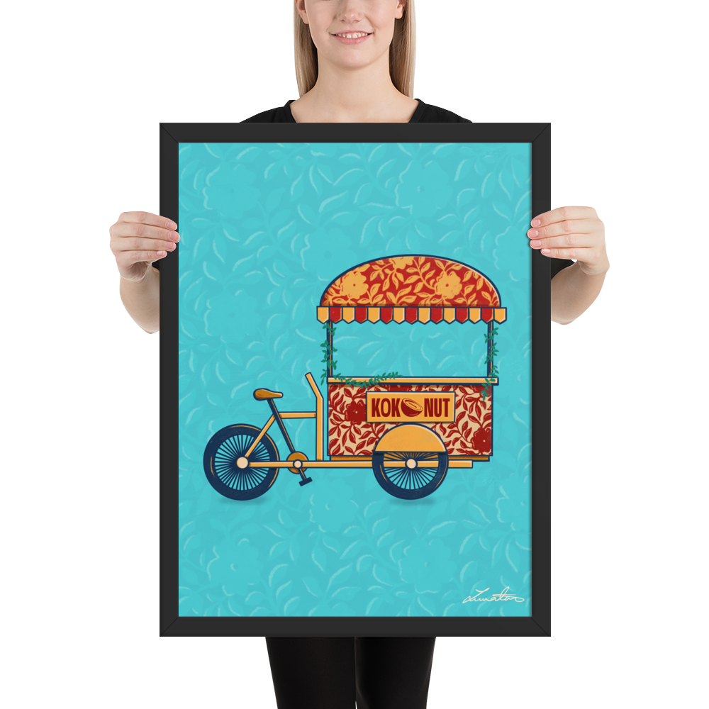 Indian Rickshaw Bicycle Painting