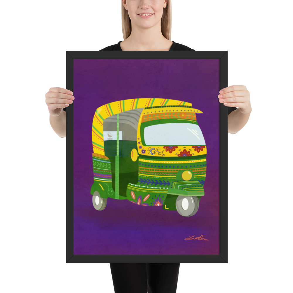 Rickshaw Indian Wall Art