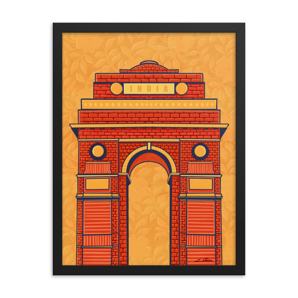 India Gate Desi Art Print