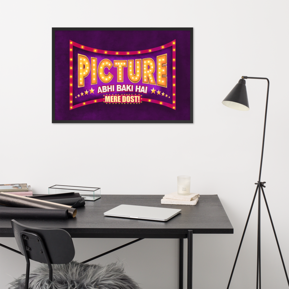 Picture Abhi Baki Hai Bollywood Desi Art Print
