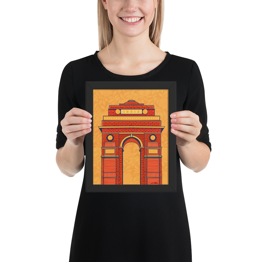 India Gate Desi Art Print