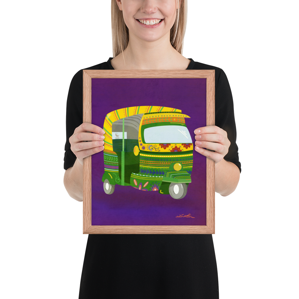 Rickshaw Indian Wall Art
