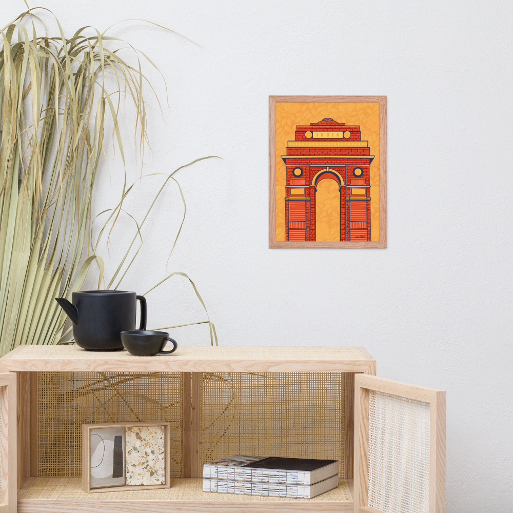 India Gate Desi Art Print