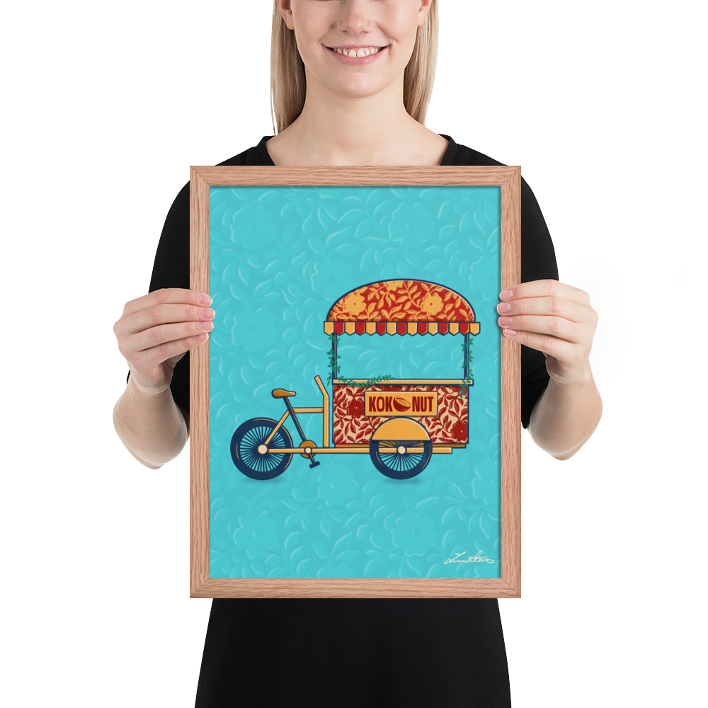 Indian Rickshaw Bicycle Painting