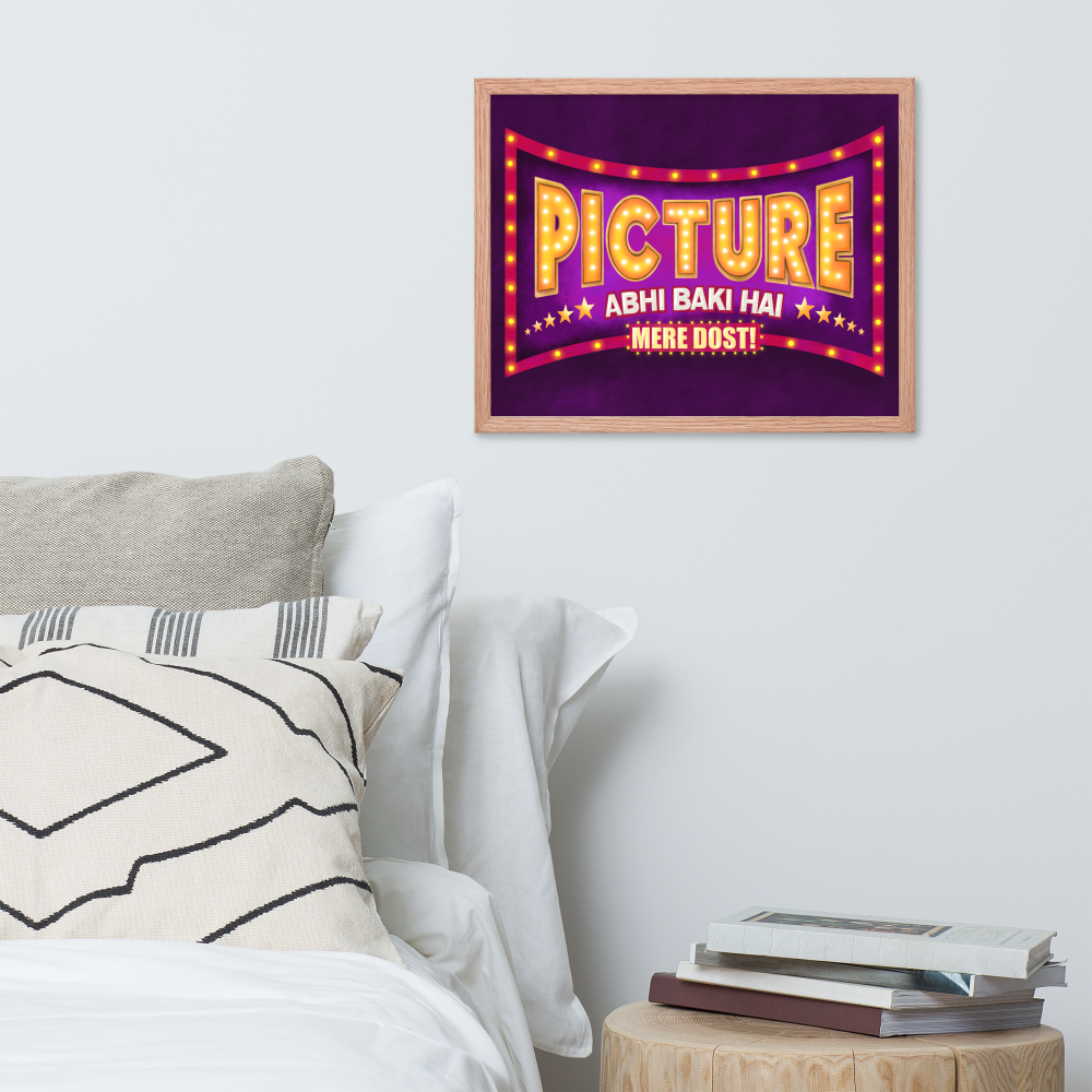 Picture Abhi Baki Hai Bollywood Desi Art Print