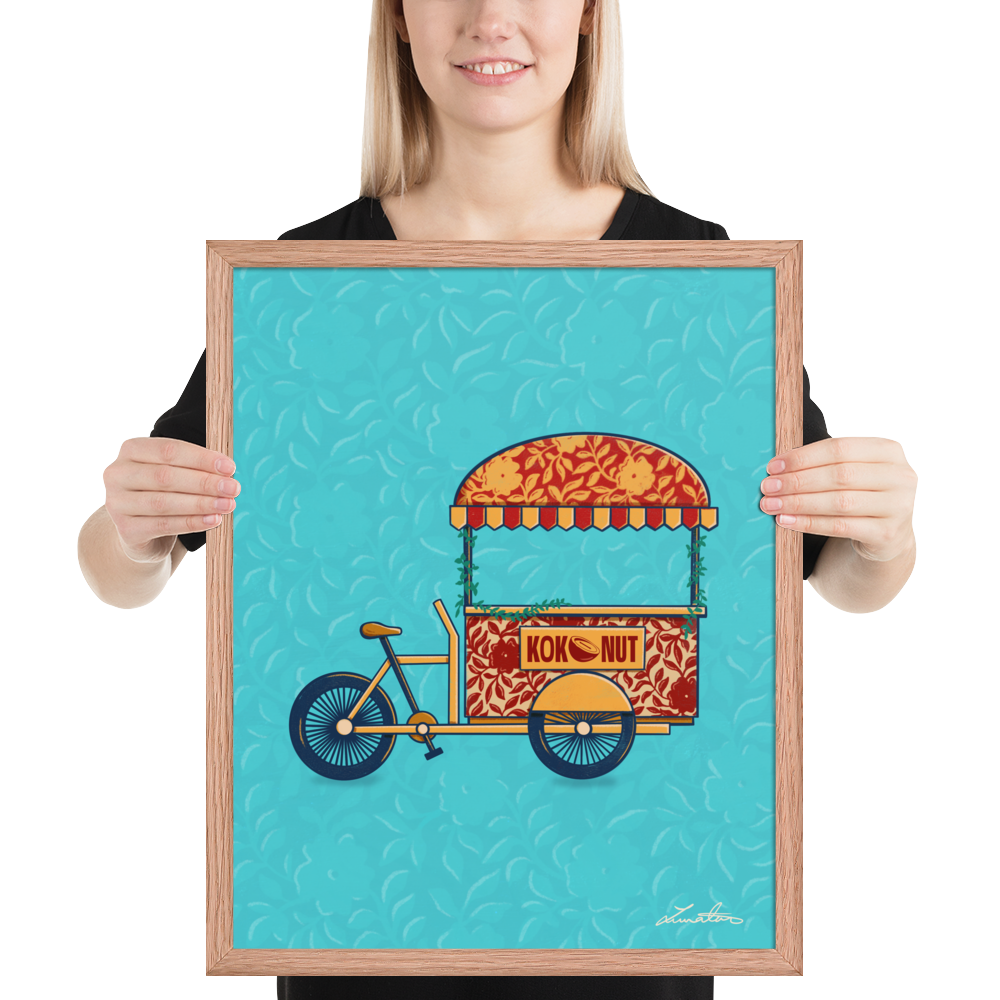 Indian Rickshaw Bicycle Painting