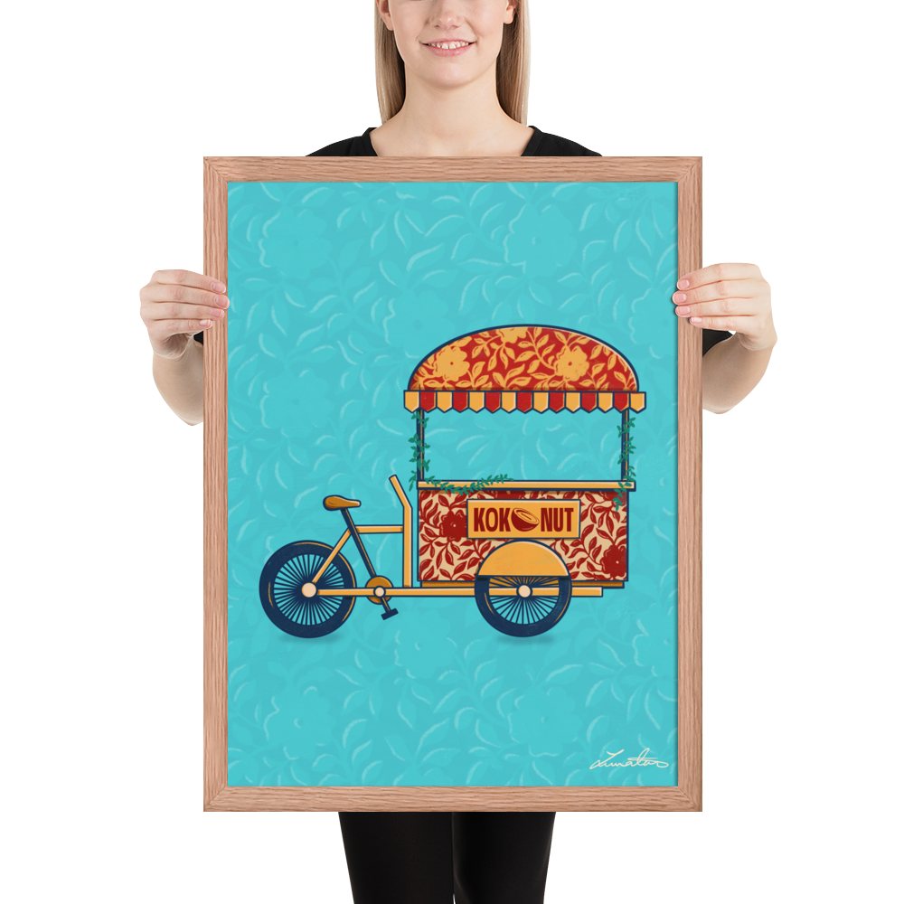 Indian Rickshaw Bicycle Painting