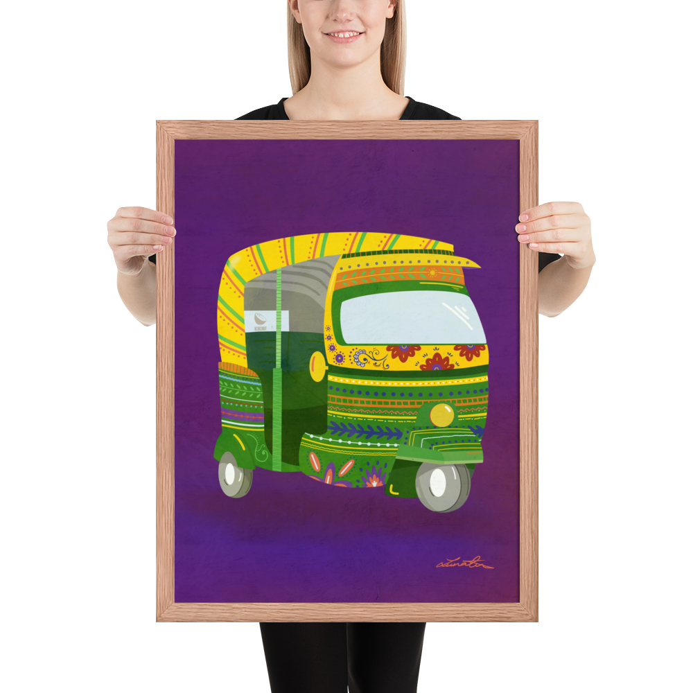 Rickshaw Indian Wall Art