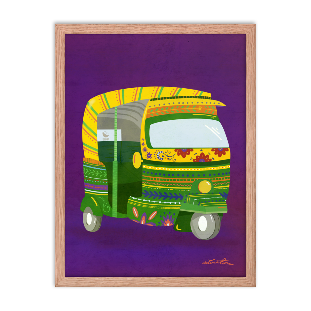 Rickshaw Indian Wall Art