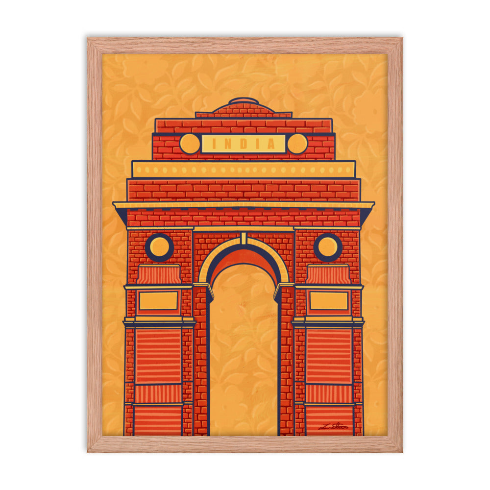 India Gate Desi Art Print