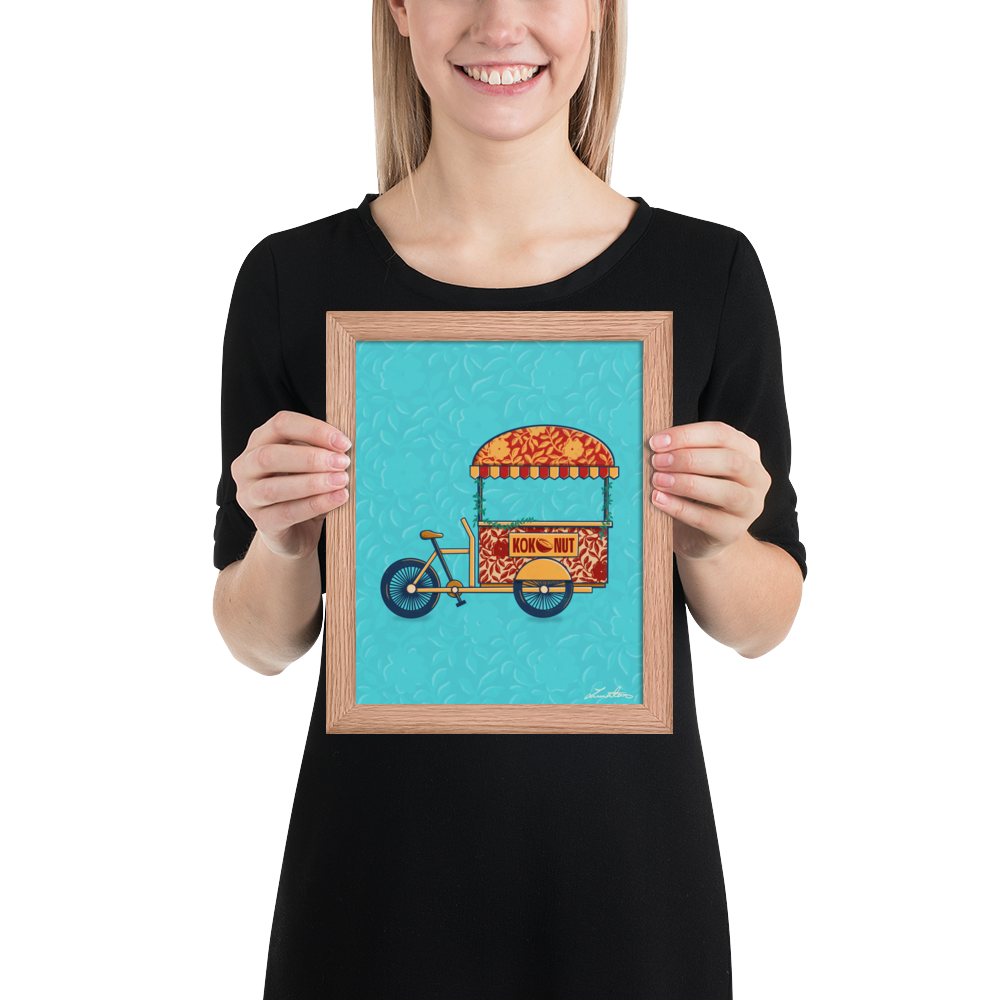 Indian Rickshaw Bicycle Painting