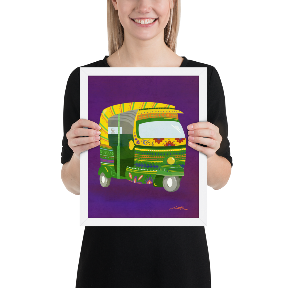 Rickshaw Indian Wall Art