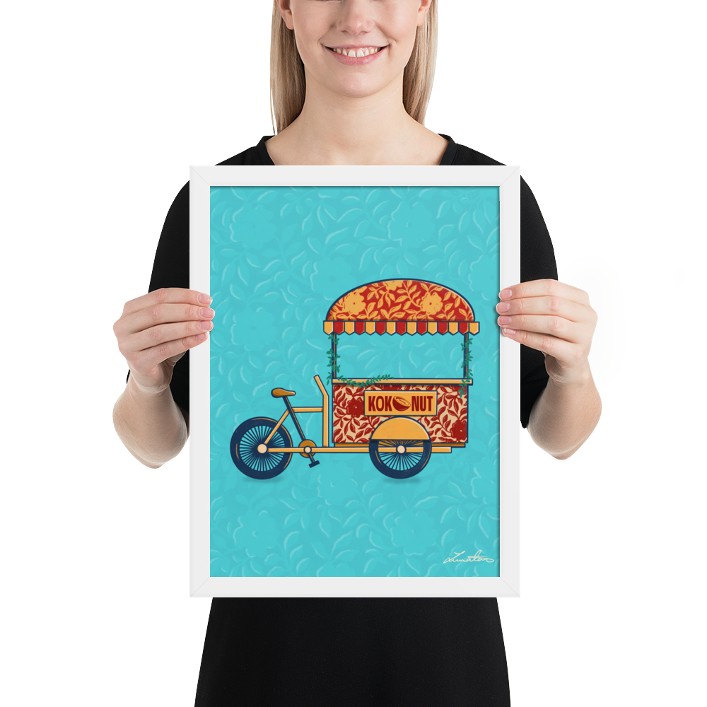Indian Rickshaw Bicycle Painting