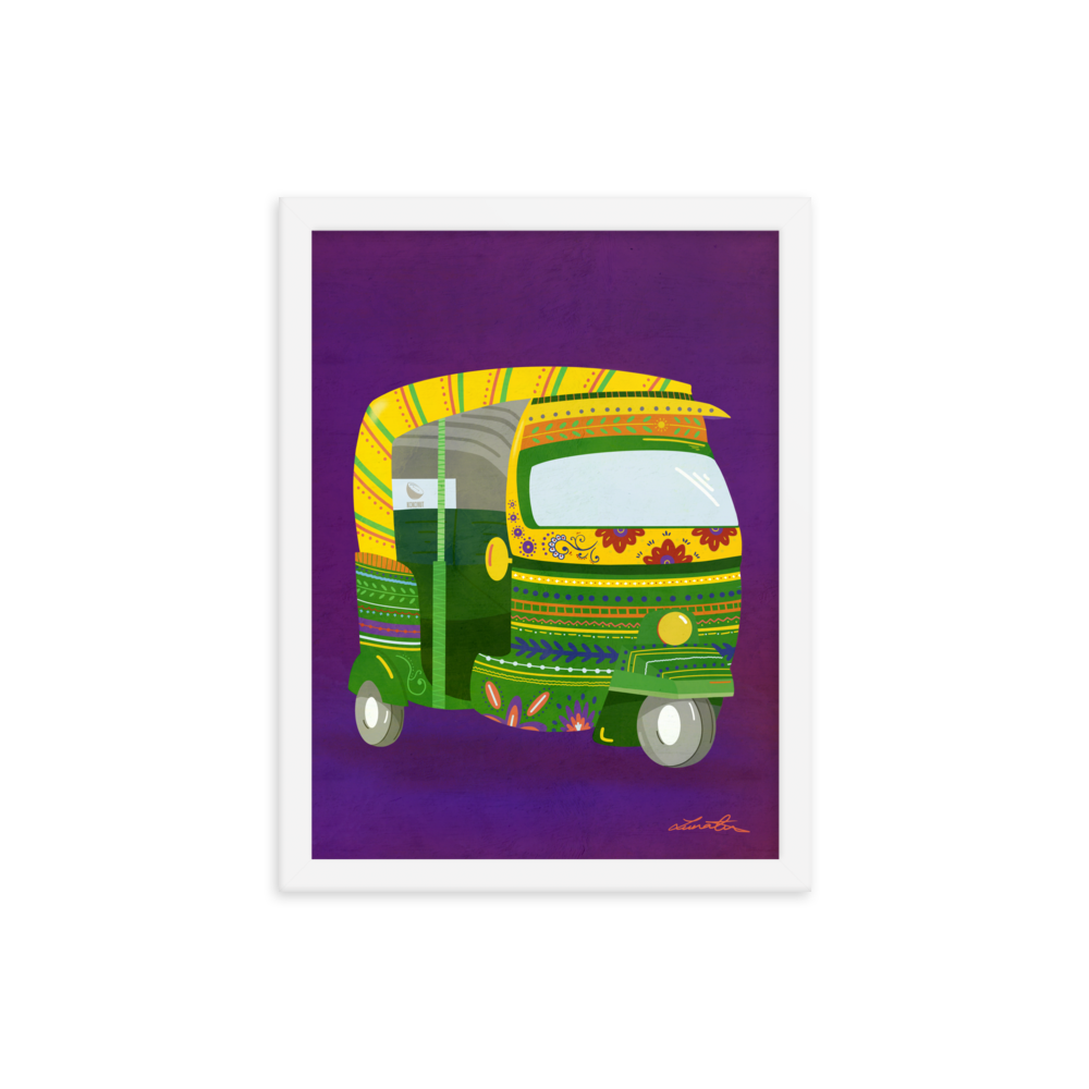Rickshaw Indian Wall Art