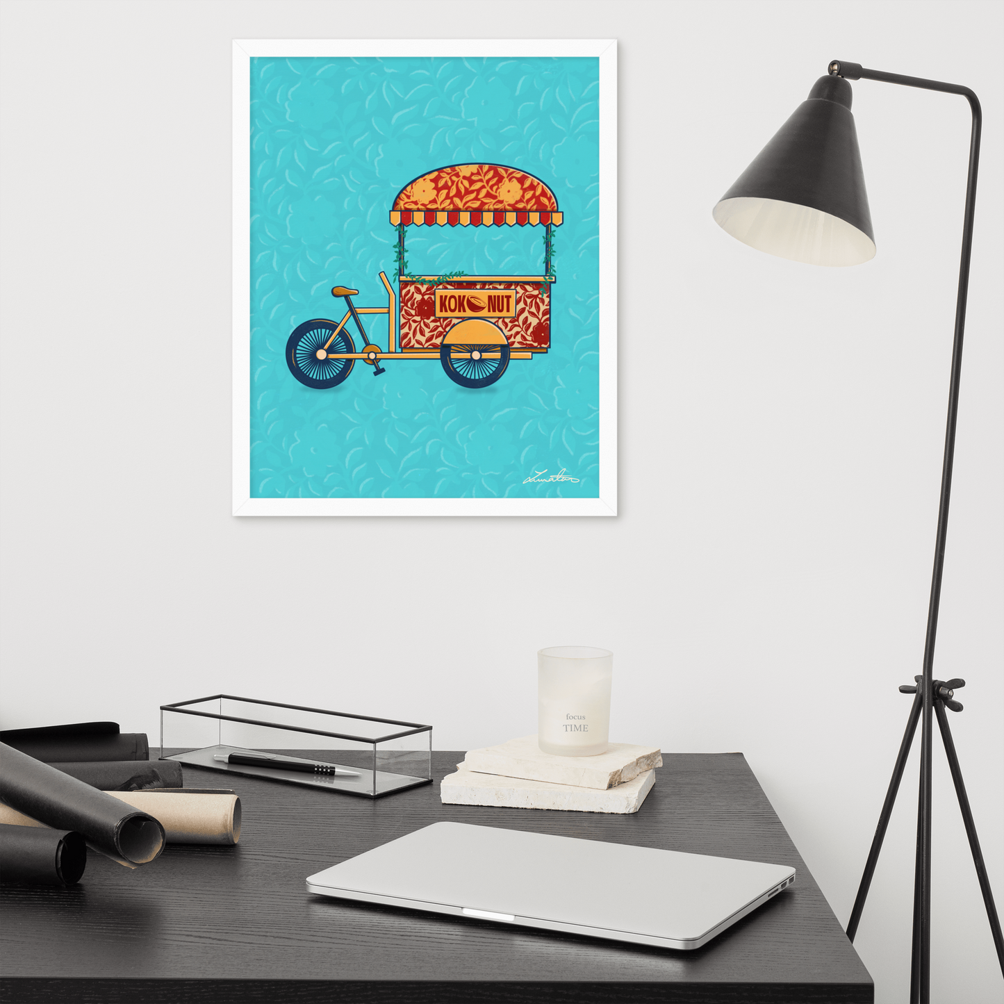 Indian Rickshaw Bicycle Painting