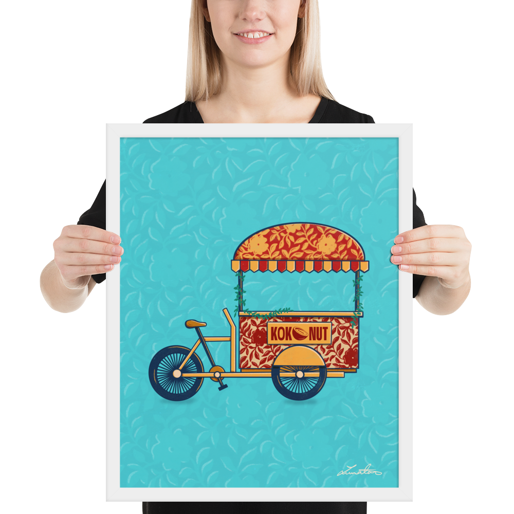 Indian Rickshaw Bicycle Painting