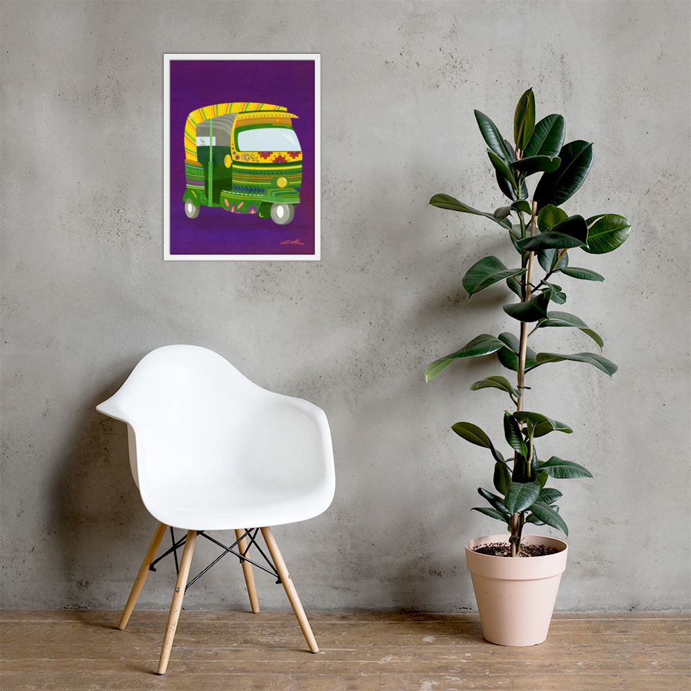 Rickshaw Indian Wall Art