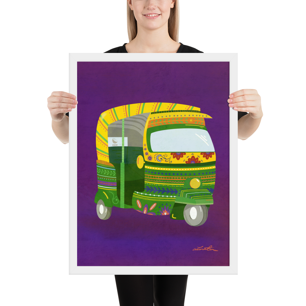 Rickshaw Indian Wall Art