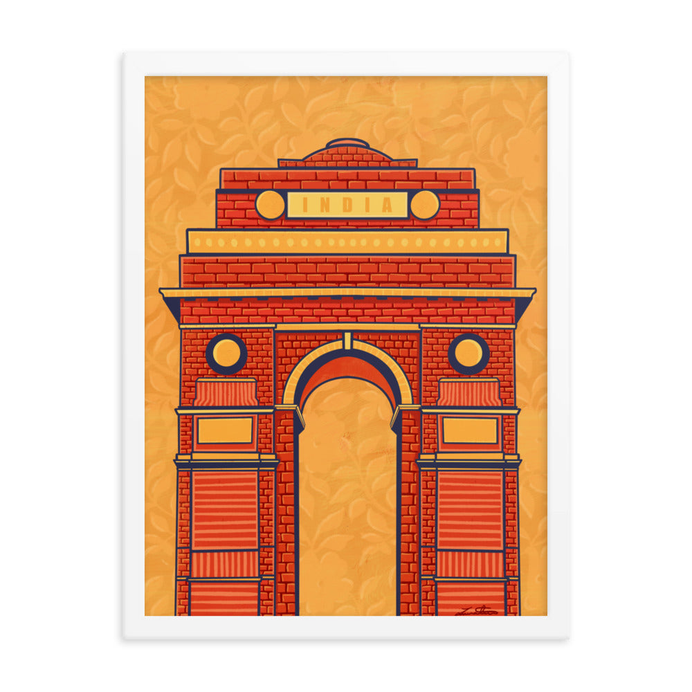 India Gate Desi Art Print