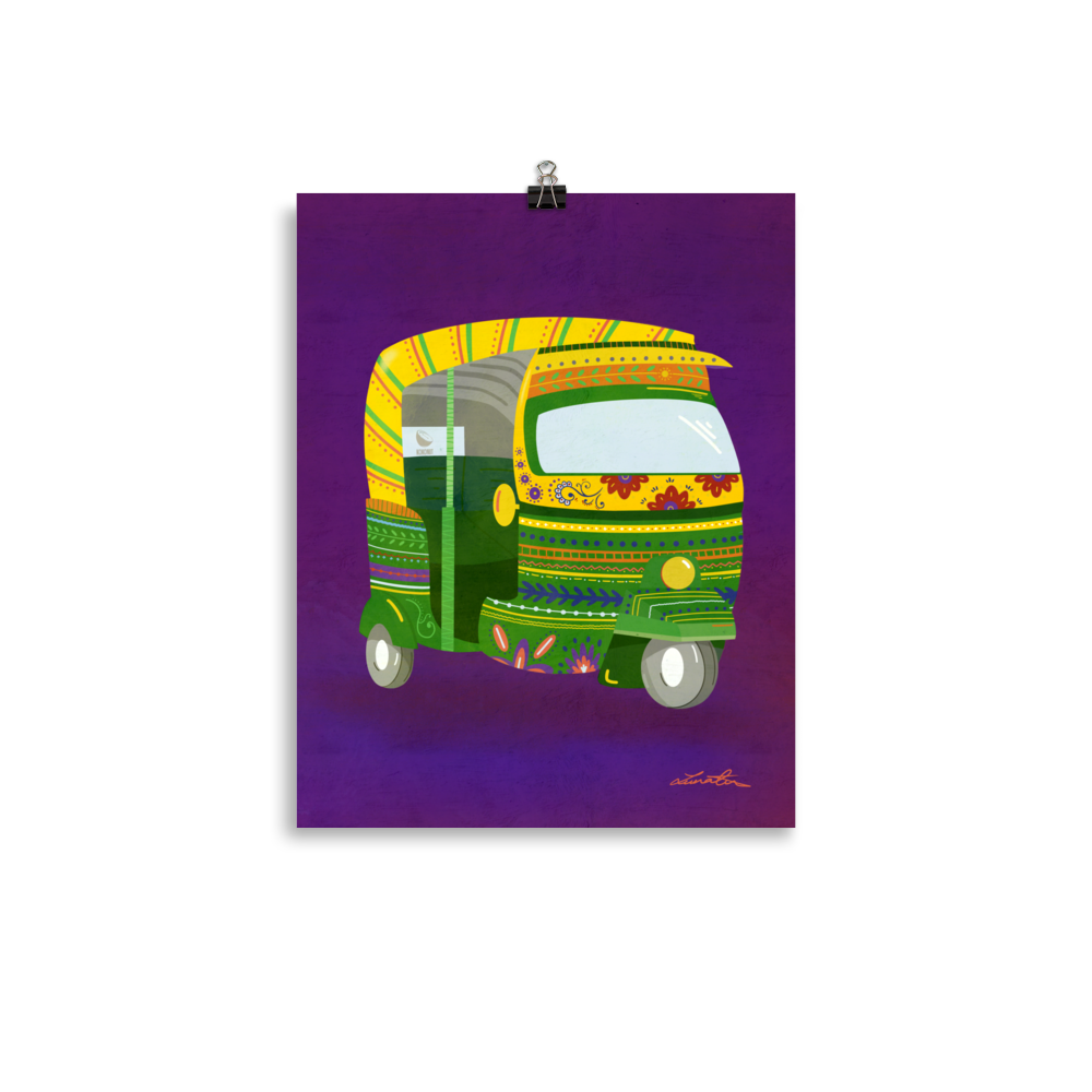 Rickshaw Indian Wall Art