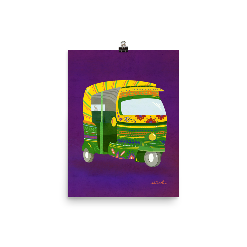Rickshaw Indian Wall Art