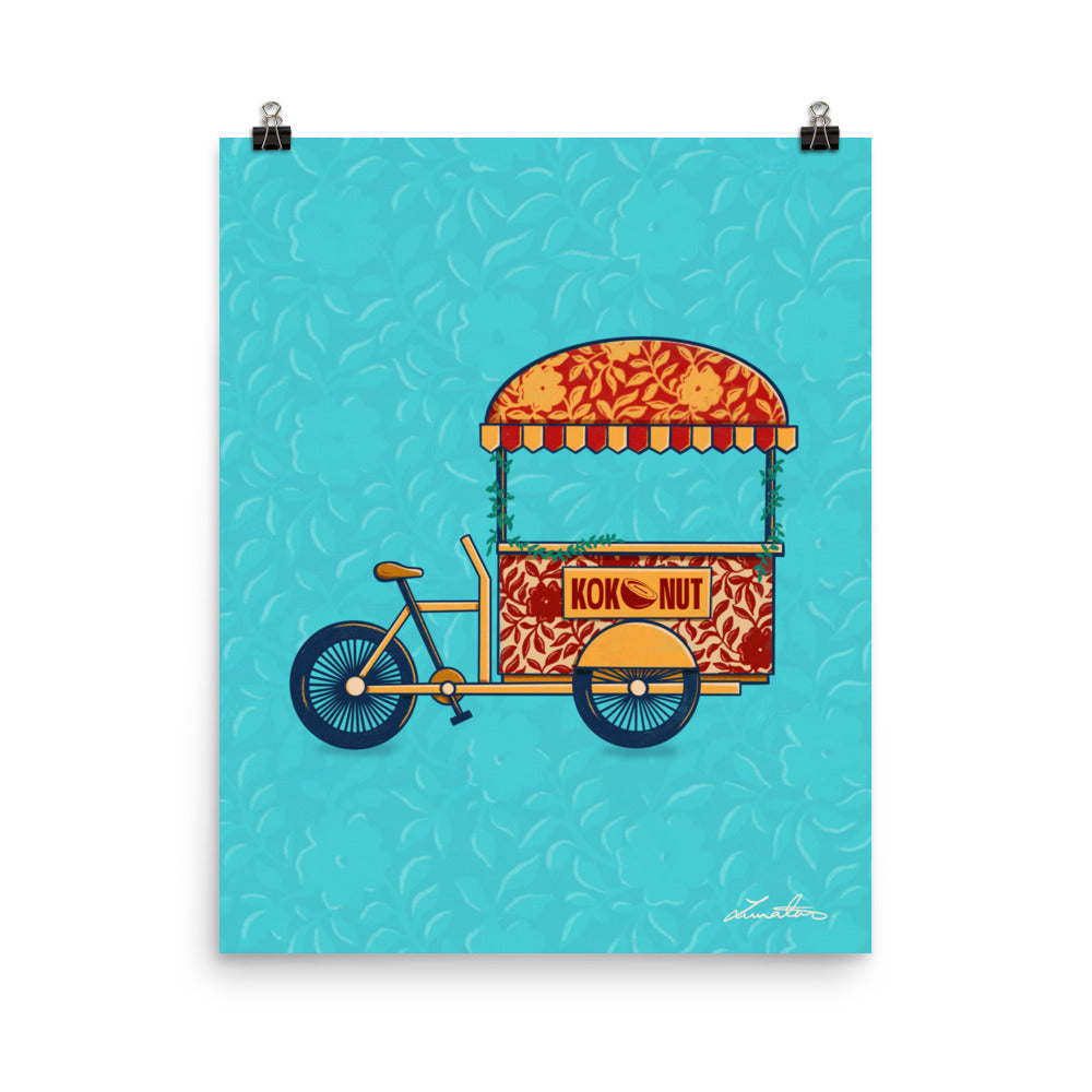 Indian Rickshaw Bicycle Painting