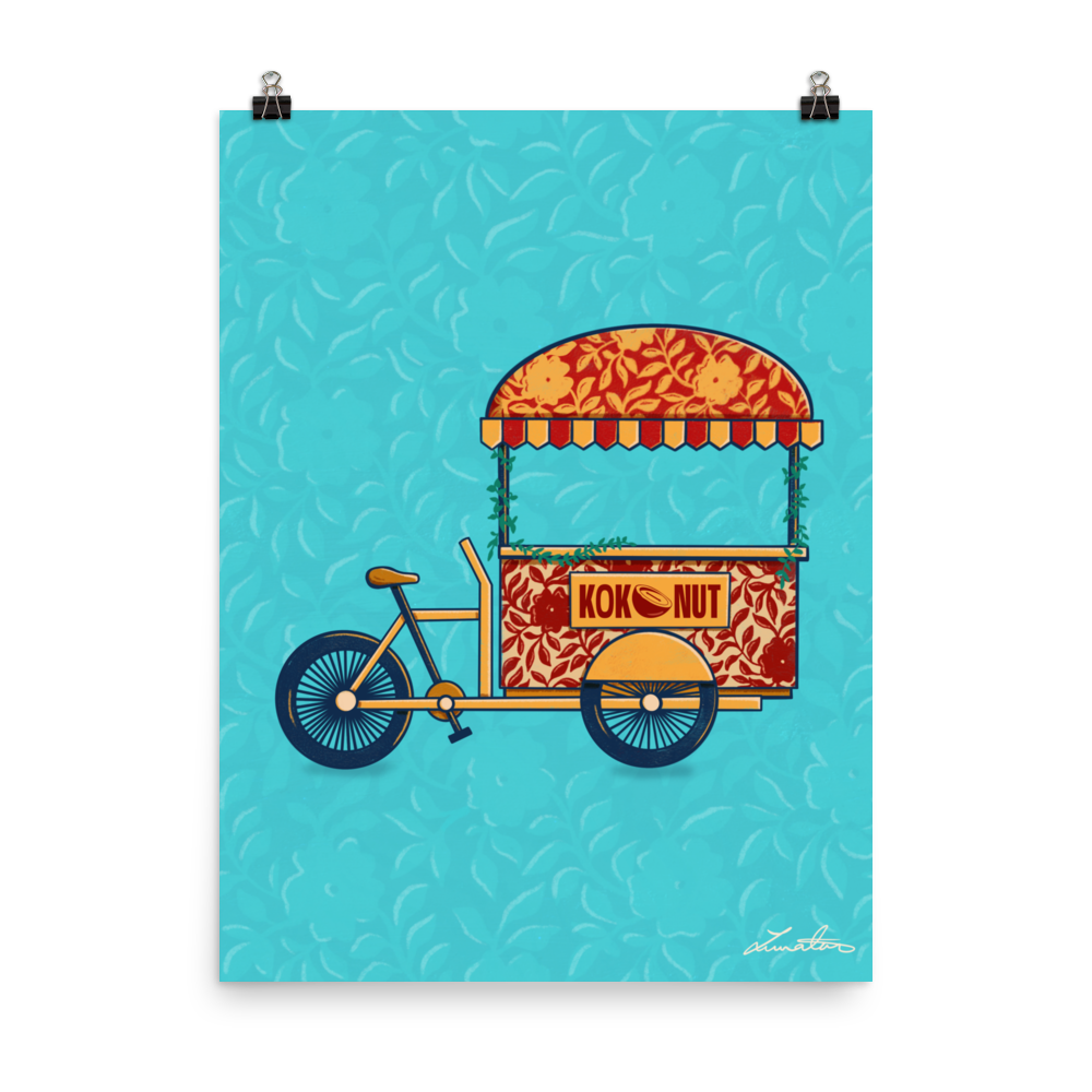 Indian Rickshaw Bicycle Painting