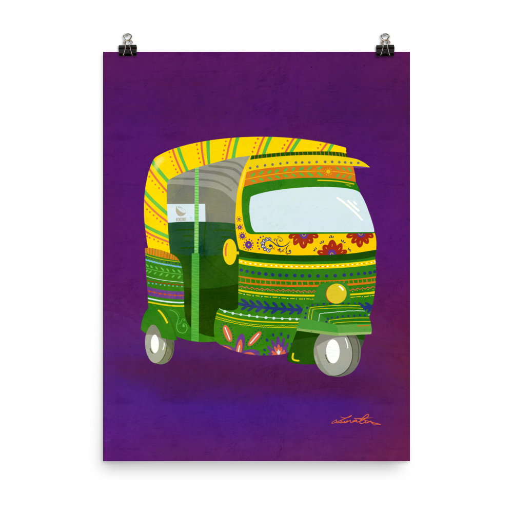 Rickshaw Indian Wall Art
