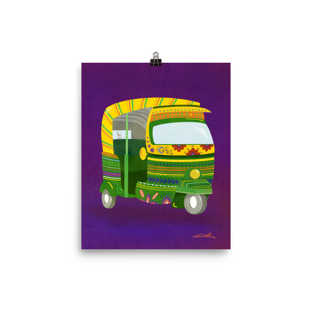 Rickshaw Indian Wall Art