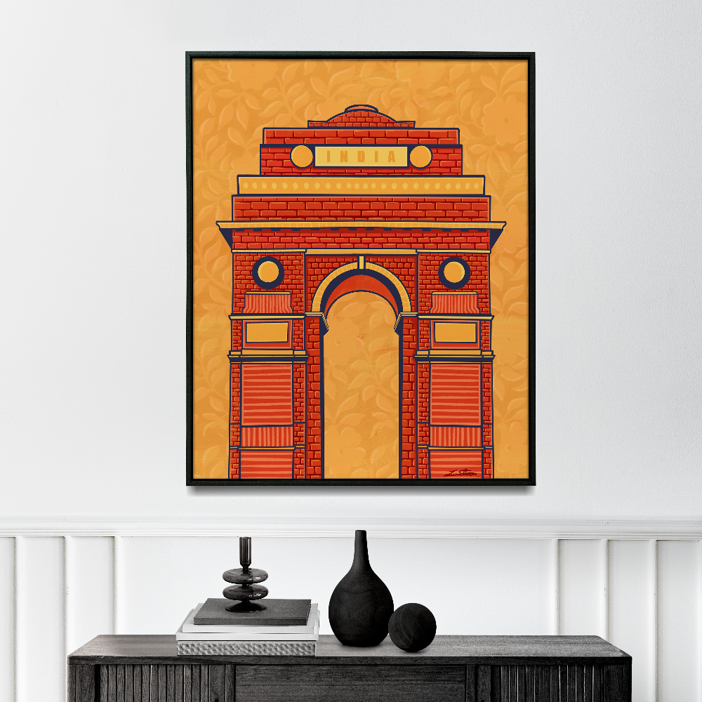India Gate Desi Art Print