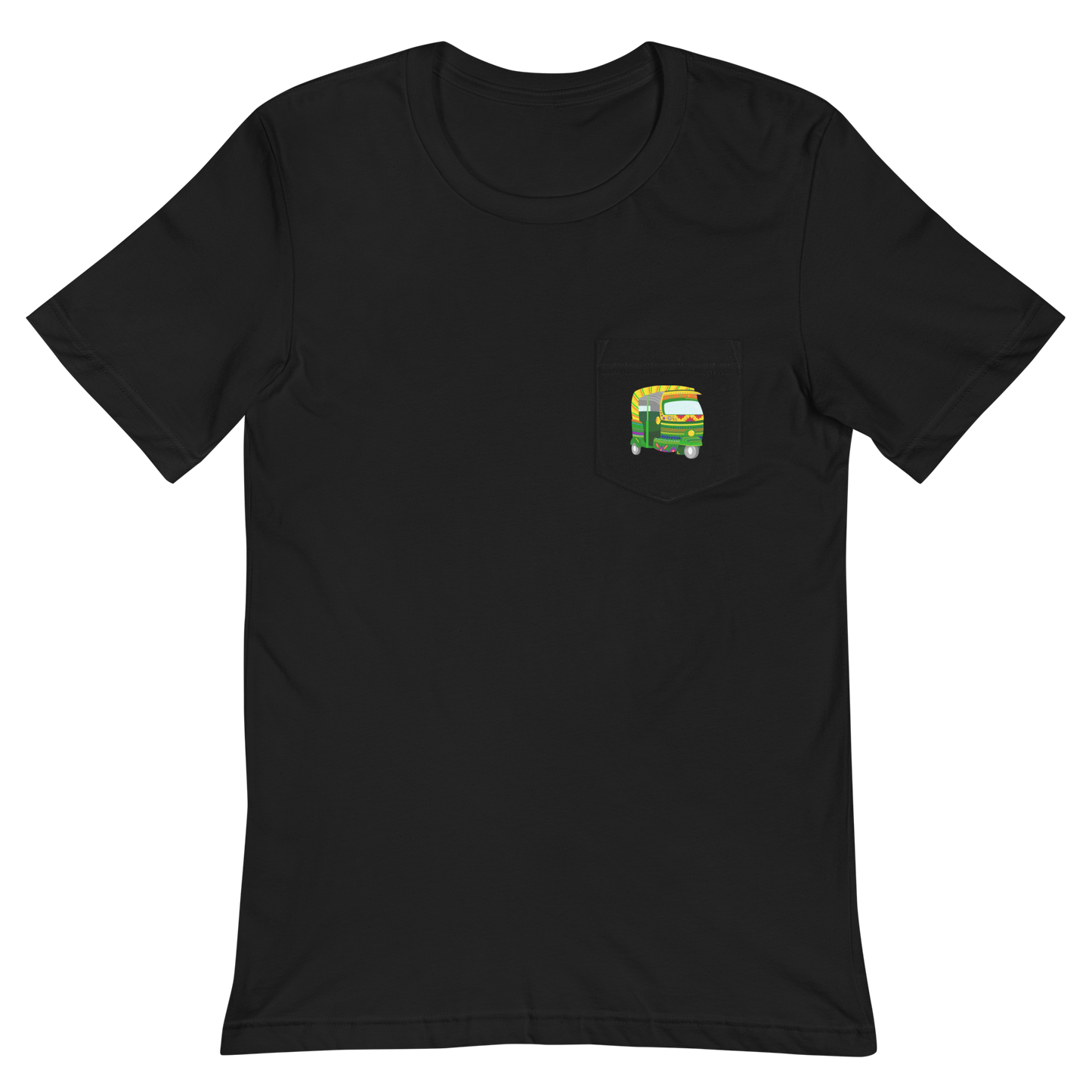 Indian Rickshaw Pocket T-Shirt
