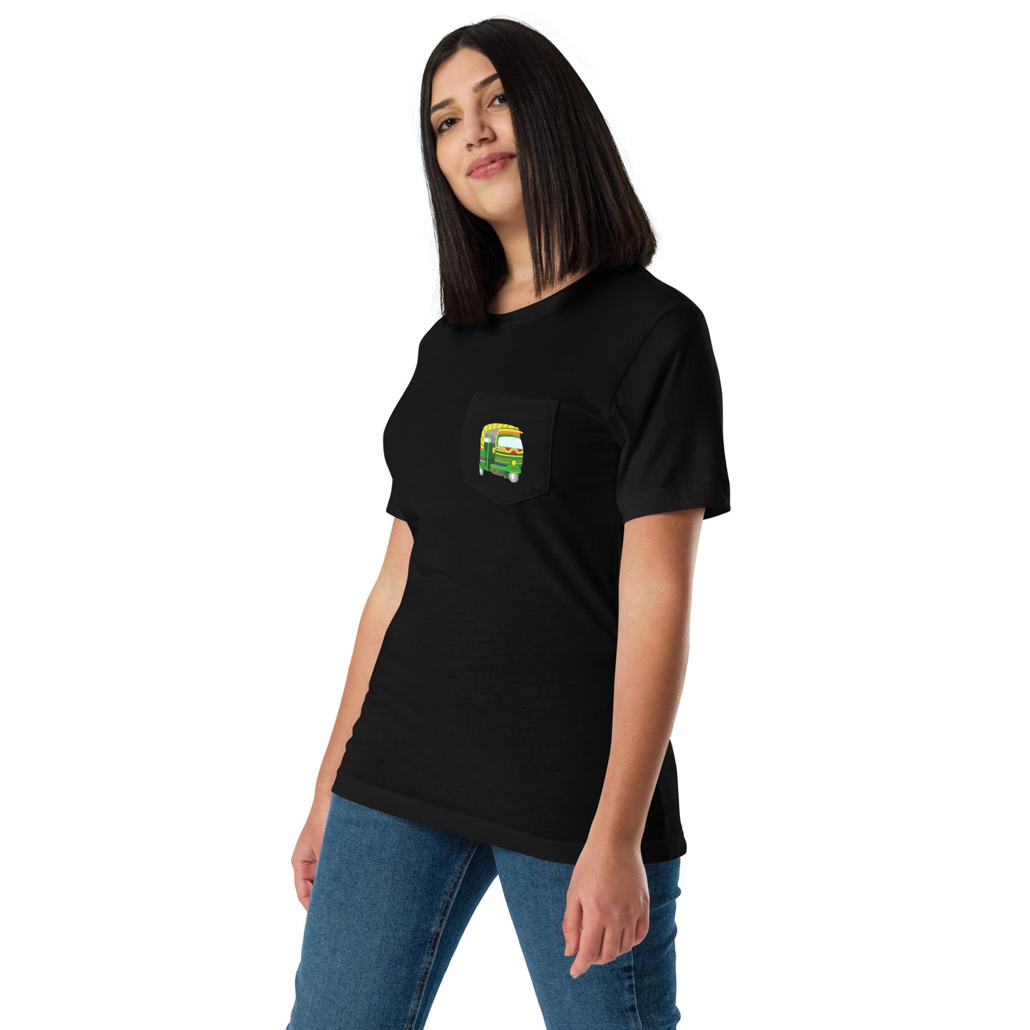Indian Rickshaw Pocket T-Shirt