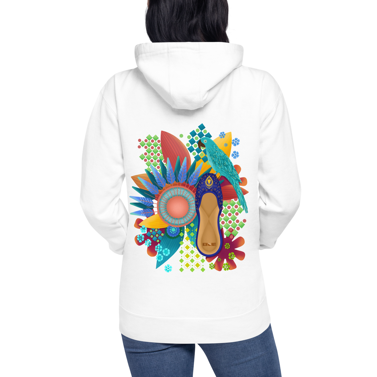 Khusa Pakistani Art Desi Hoodie (on back)