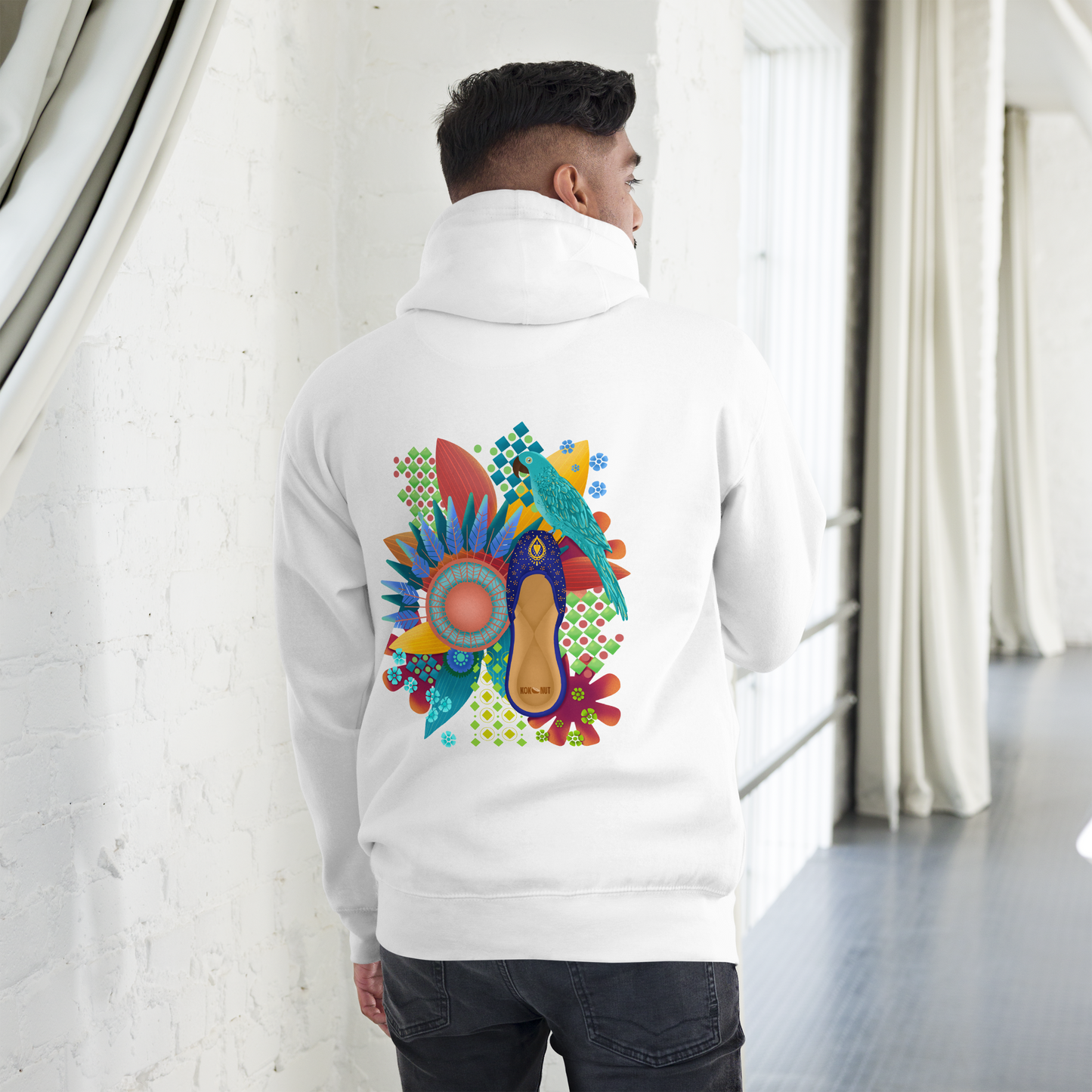 Khusa Pakistani Art Desi Hoodie (on back)