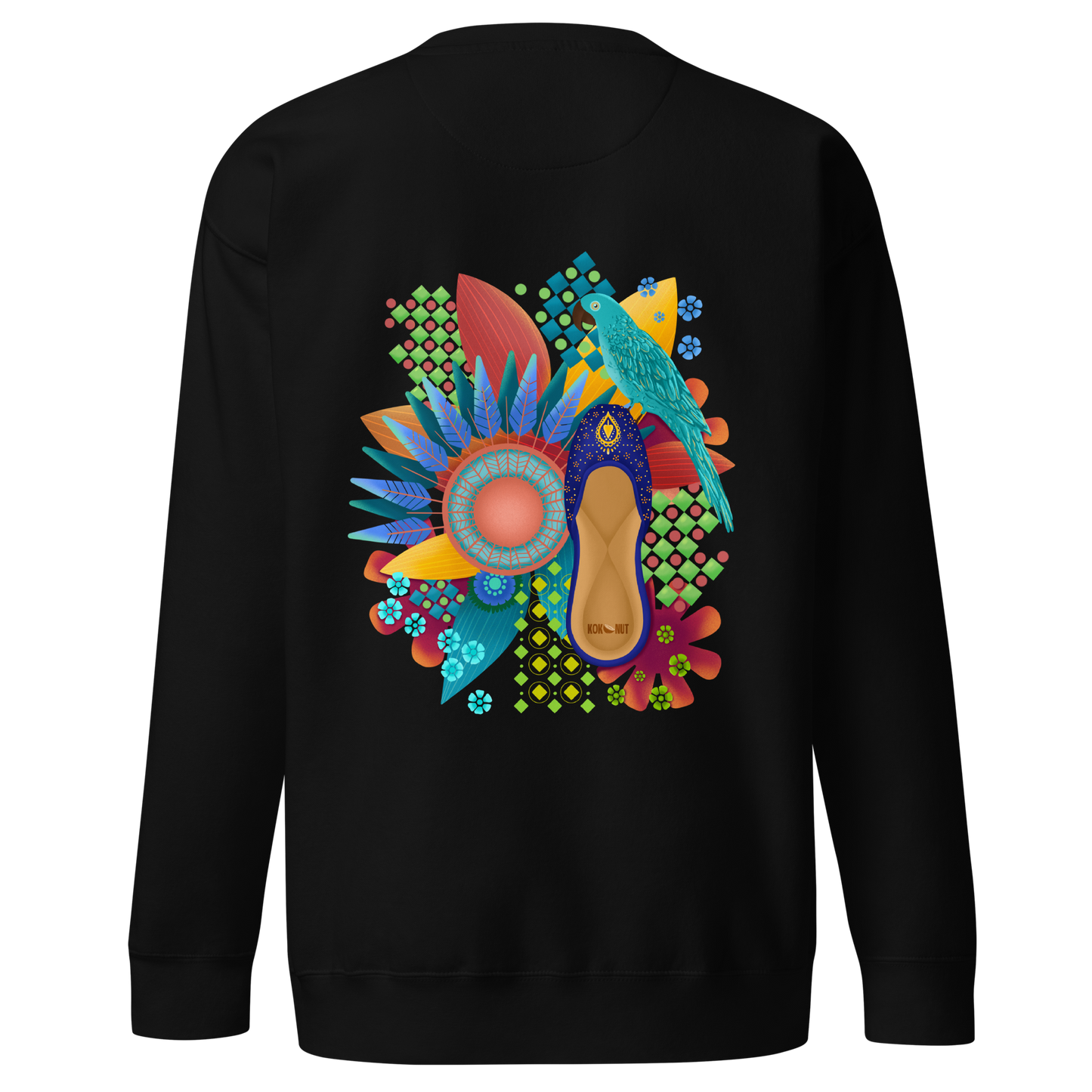 Khusa Pakistani Art Desi Sweatshirt (on back)