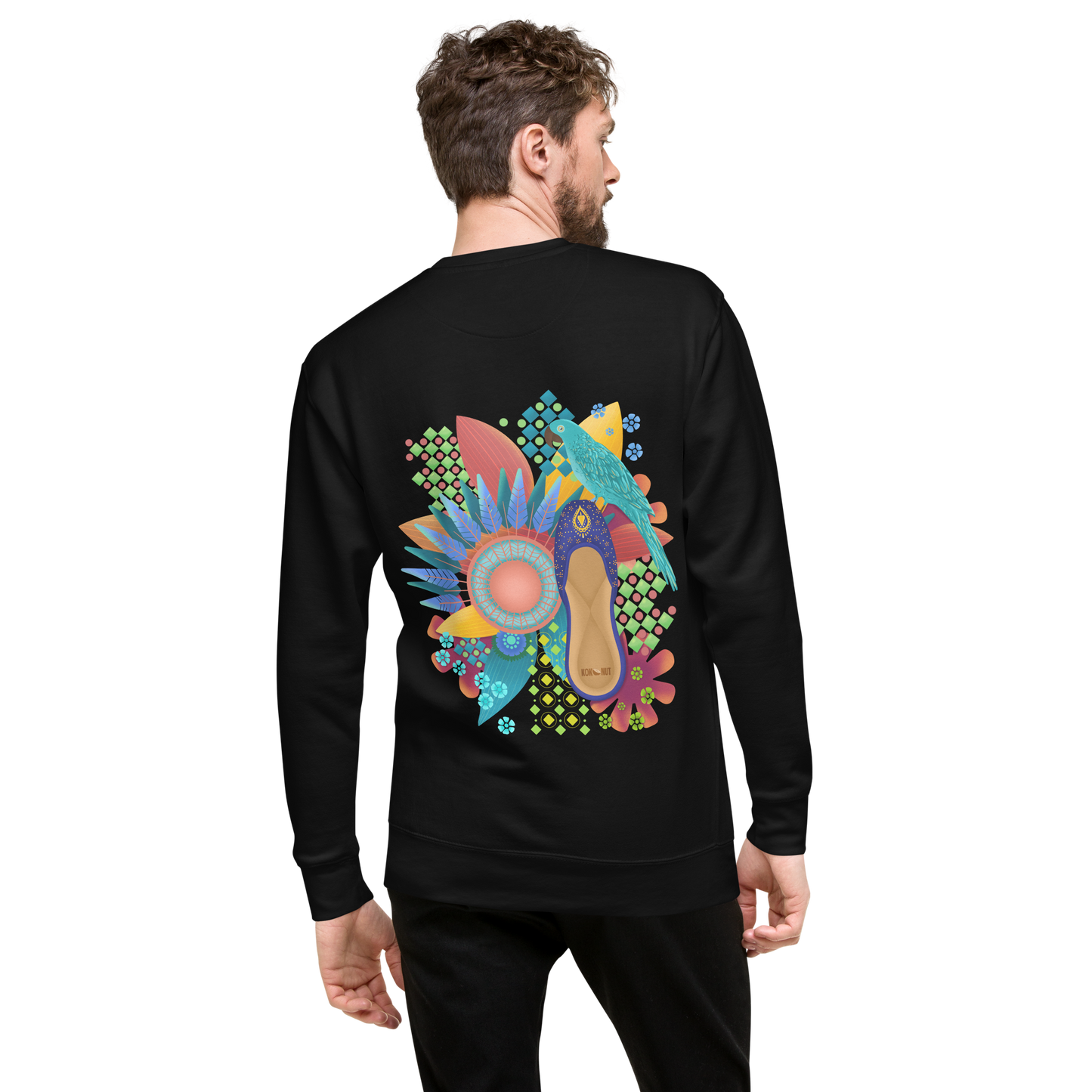 Khusa Pakistani Art Desi Sweatshirt (on back)