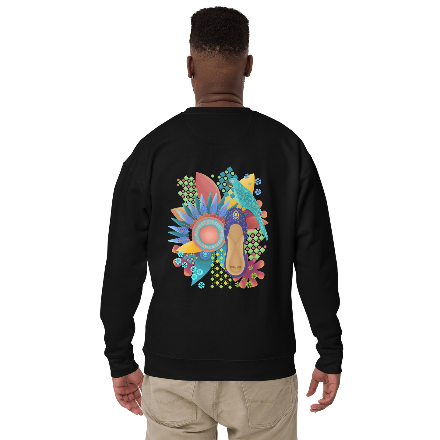 Khusa Pakistani Art Desi Sweatshirt (on back)