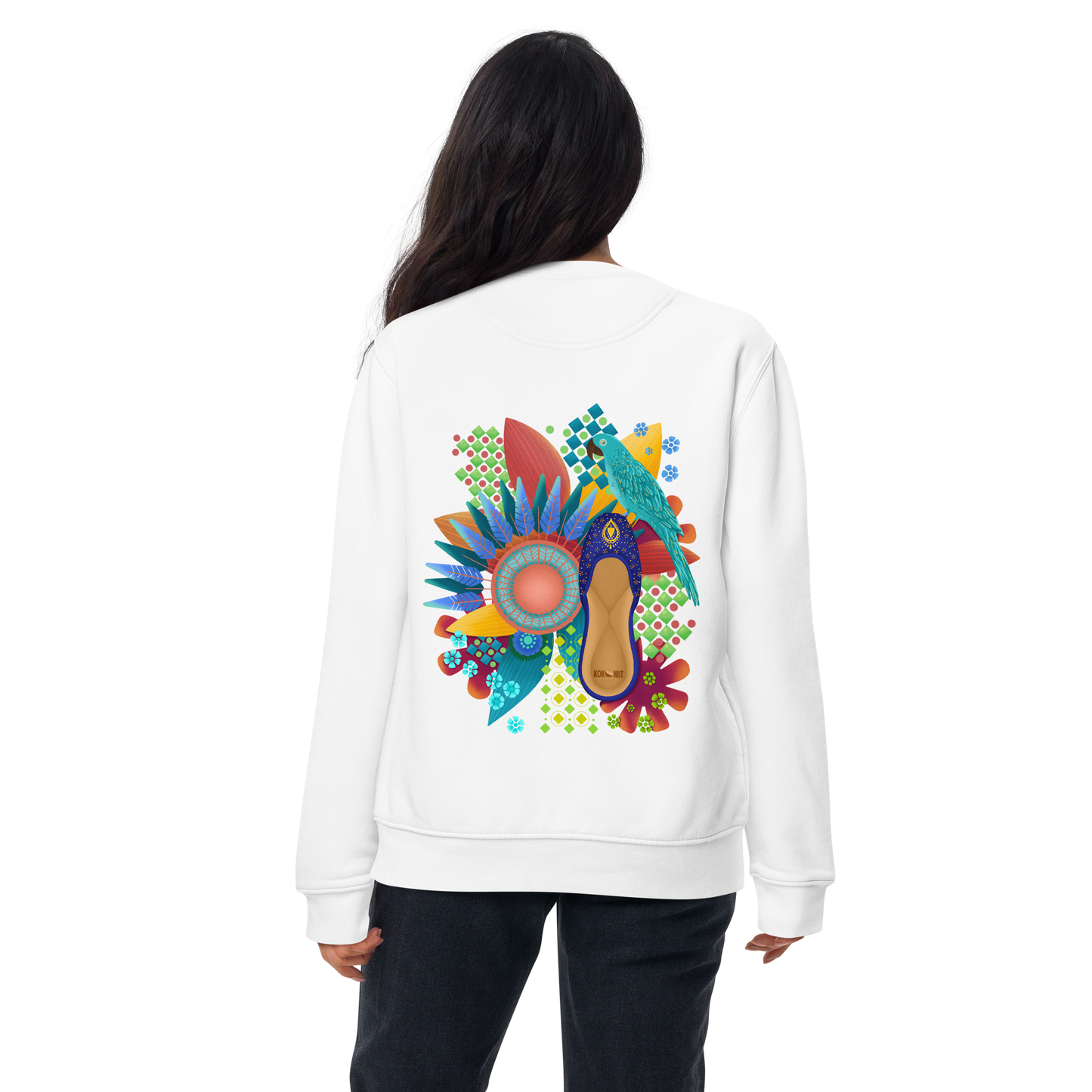 Khusa Pakistani Art Desi Sweatshirt (on back)
