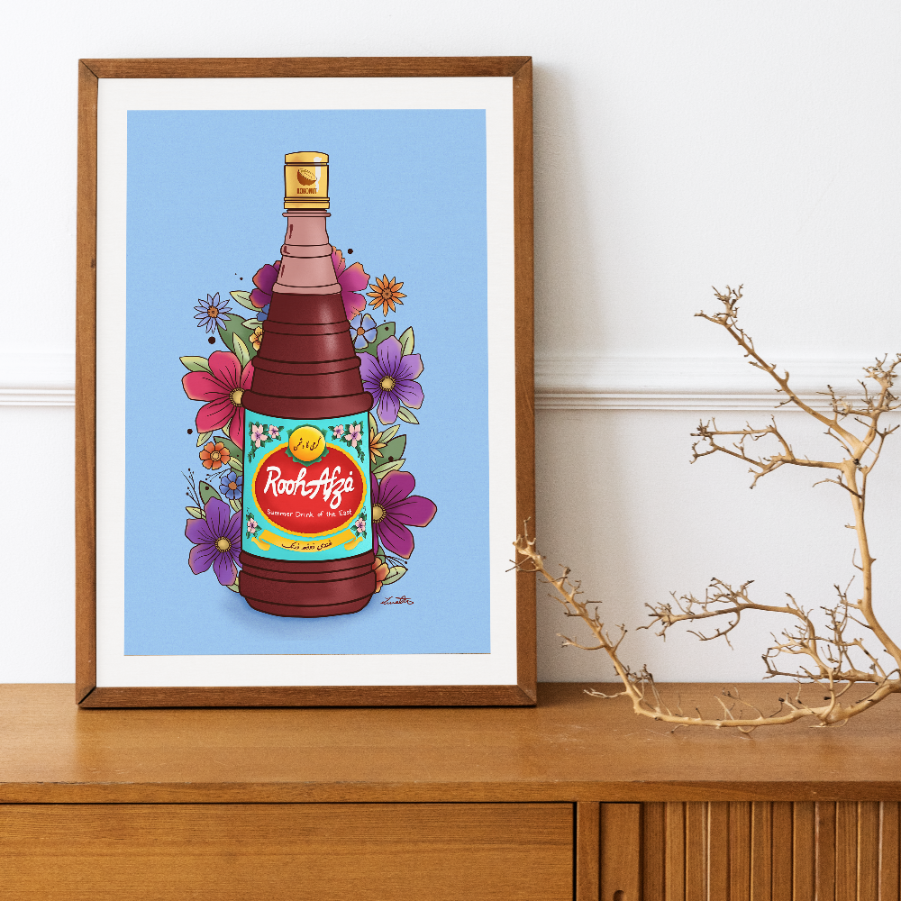 Rooh Afza Art Desi Pakistani Wall Art