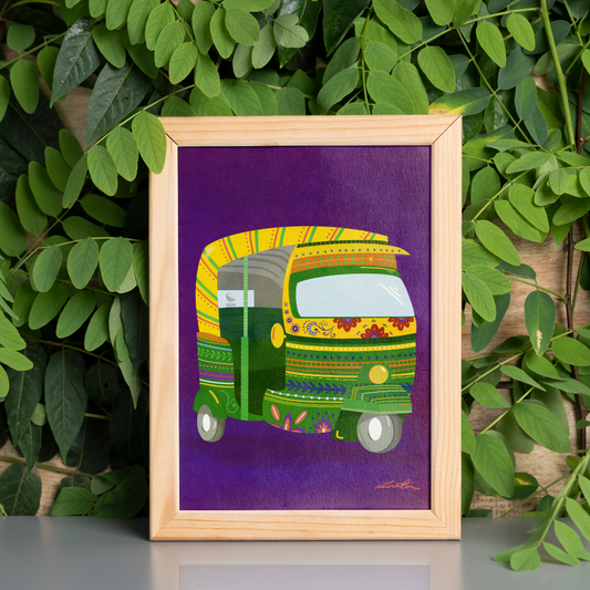 Rickshaw Indian Wall Art