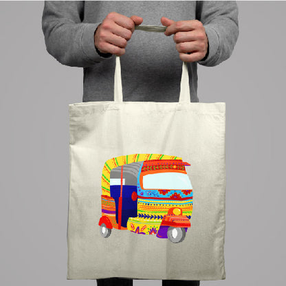 Indian Rickshaw Eco Tote Bag